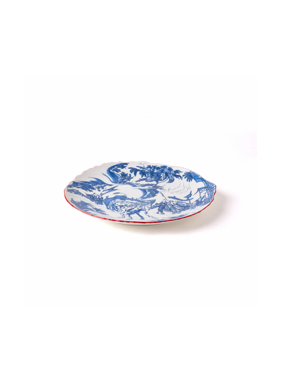 Assiette Classics on Acid Seletti x Diesel Living : assiette design bleu cobalt. blue chinoiserie