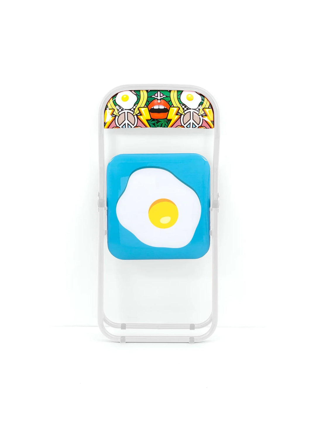 Chaise pliante Blow Egg de Seletti chaise design ludique et colorée.