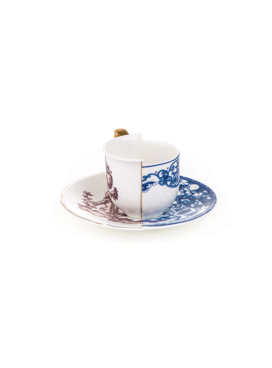 Tasse à café Hybrid de Seletti, décors originaux en porcelaine Bone China. eufemia