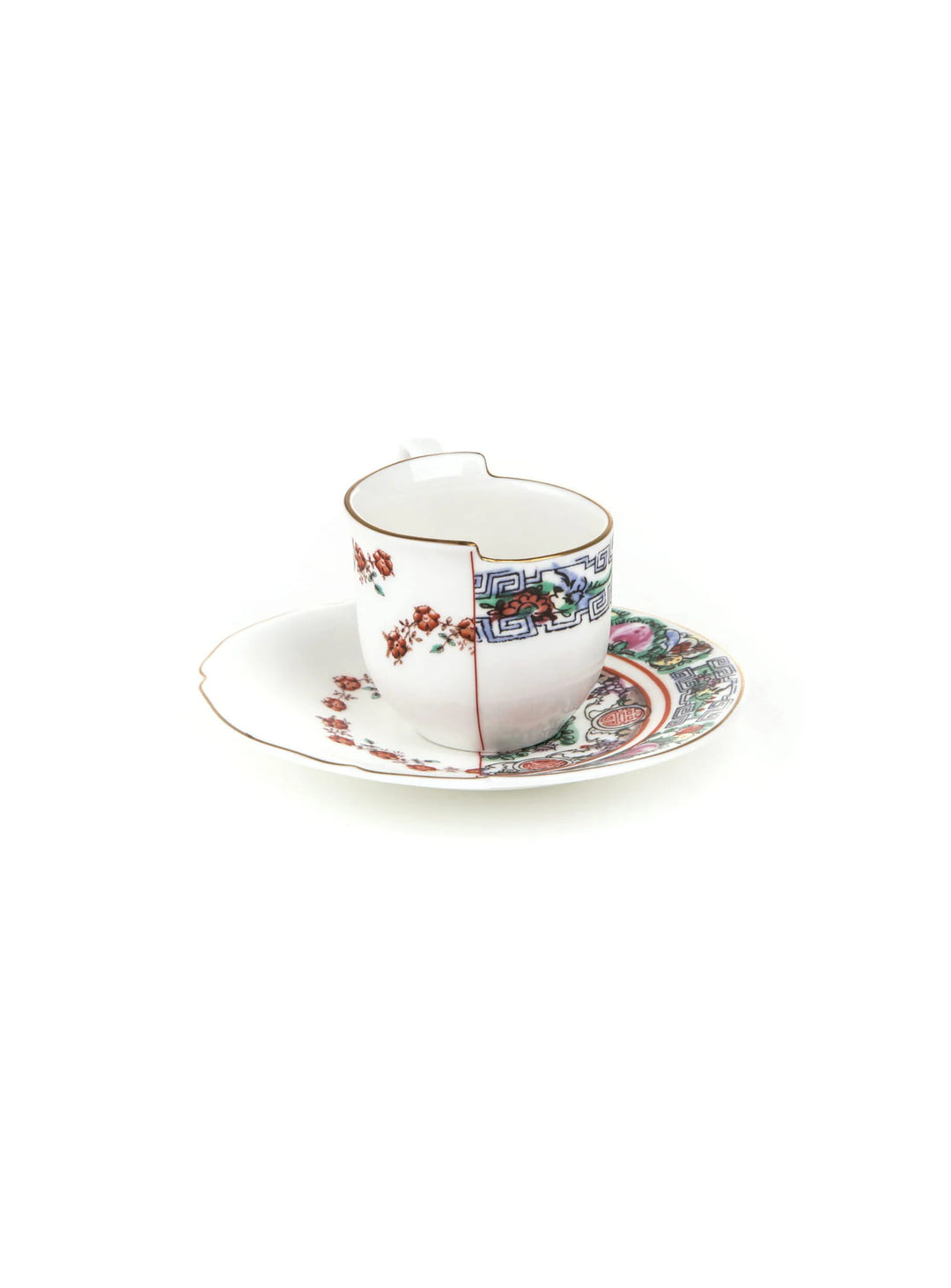 Tasse à café Hybrid de Seletti, Bone China et soucoupe pour une table design. tamara