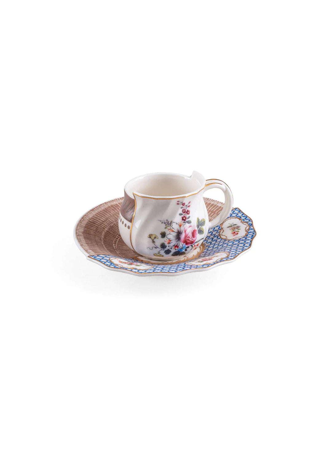 Tasse à café Hybrid de Seletti, Bone China pour un art de la table unique. djenne