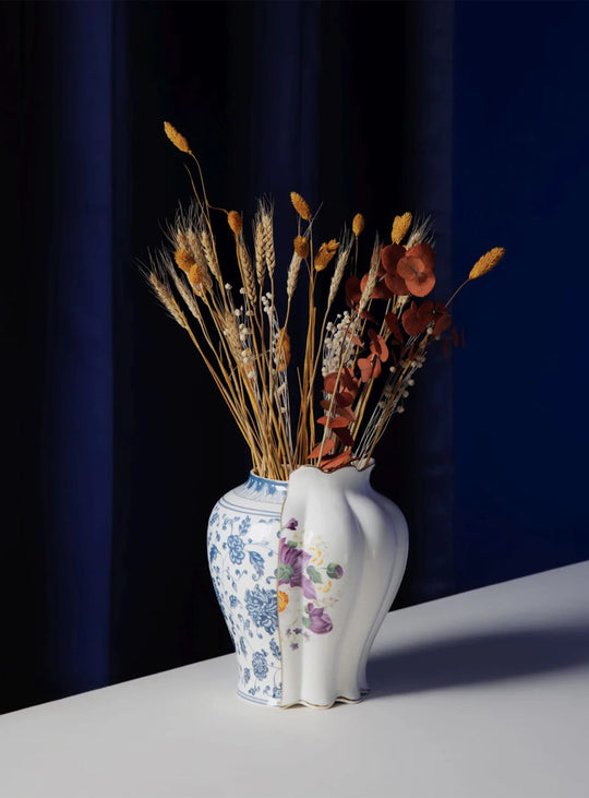 Vase Hybrid Melania de Seletti, décoration design en Bone China élégante.