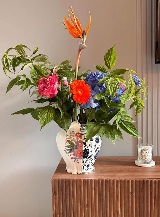 Vase Hybrid Melania de Seletti, vase en Bone China au design signé Ctrl-Zak.