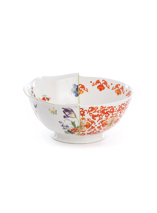Bol à salade Hybrid Seletti en porcelaine pour salades et plats à partager. ersilia
