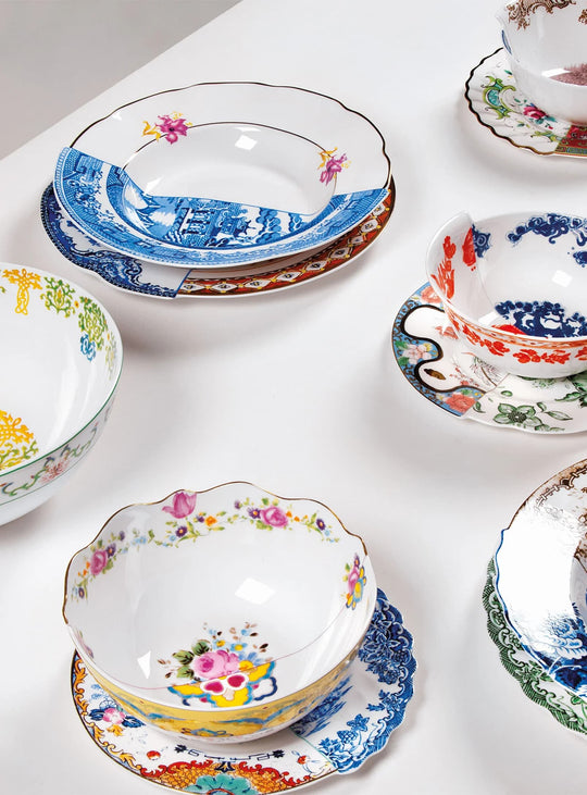 Bol à salade Hybrid Seletti : un saladier en porcelaine au design signé Ctrl-Zak. bauci