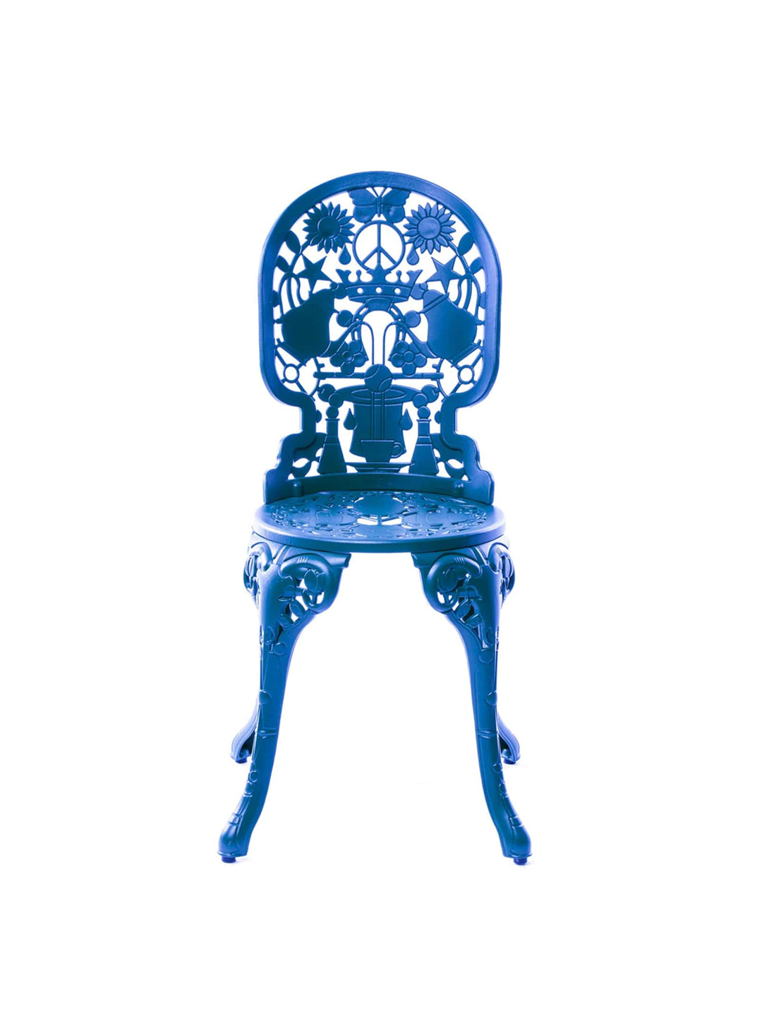 Chaise Industry Seletti : chaise design unique, style contemporain et artistique. bleu