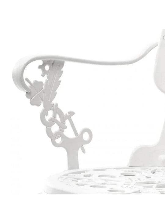 Chaise Industry avec accoudoirs Seletti : chaise design, style décoratif et moderne. blanc