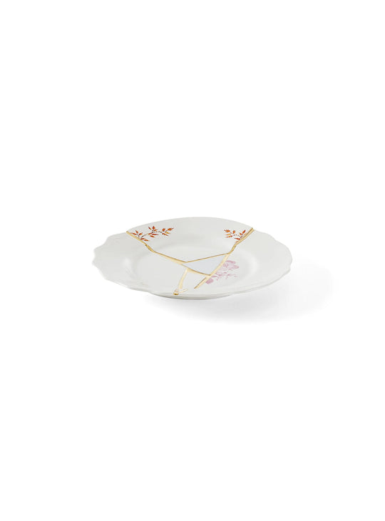 Assiette à dessert Kintsugi Seletti : une création raffinée signée Marcantonio pour Seletti. 01