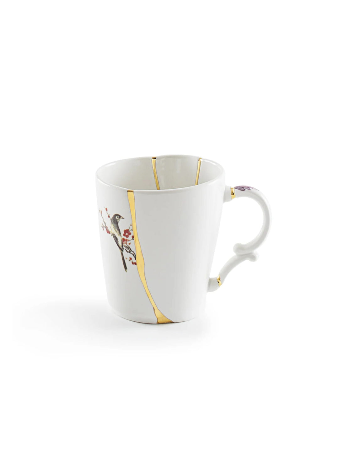 Mug Kintsugi Seletti avec décor doré unique pour savourer café, thé ou infusion avec style. 03