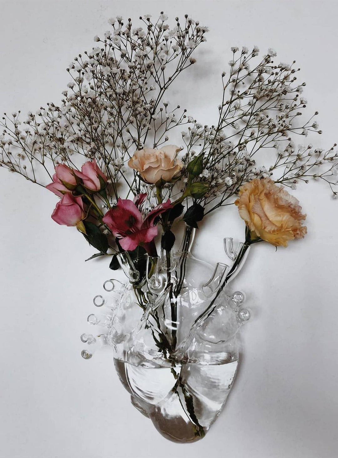Vase Love in Bloom Seletti : un cadeau design original pour les amateurs d'art. transparent