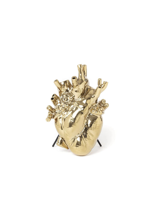 Vase Love in Bloom Seletti : un vase design qui attire tous les regards. or