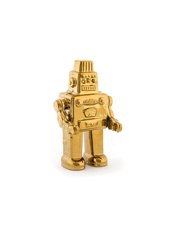 Statue My Robot Seletti : une création Memorabilia pleine de nostalgie et de caractère. or