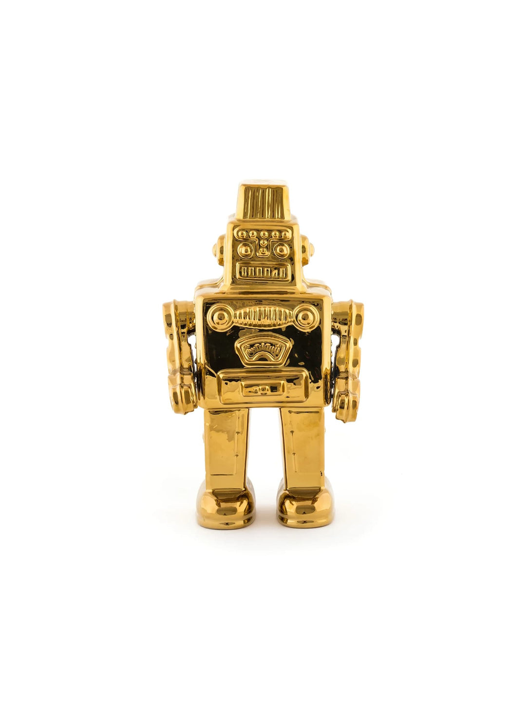 Statue My Robot Seletti : une sculpture design signée Seletti pour un intérieur original. or