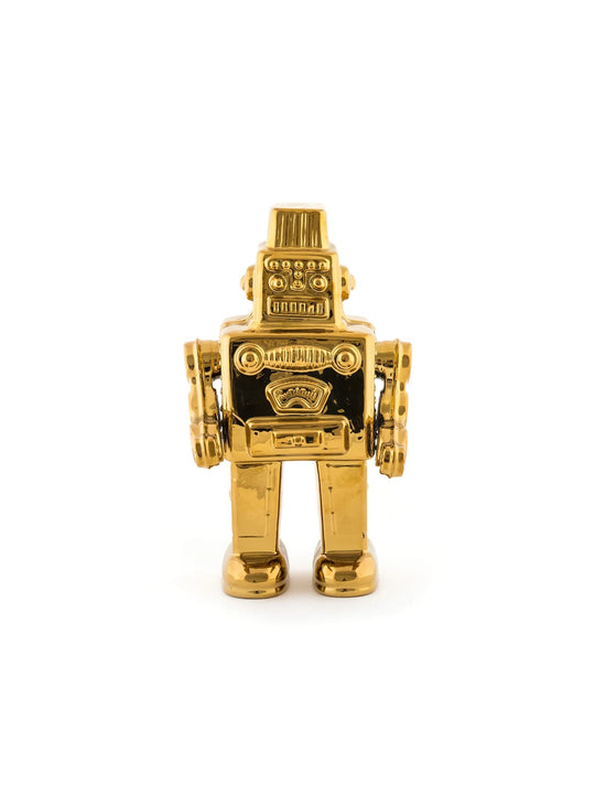 Statue My Robot Seletti : une sculpture design signée Seletti pour un intérieur original. or