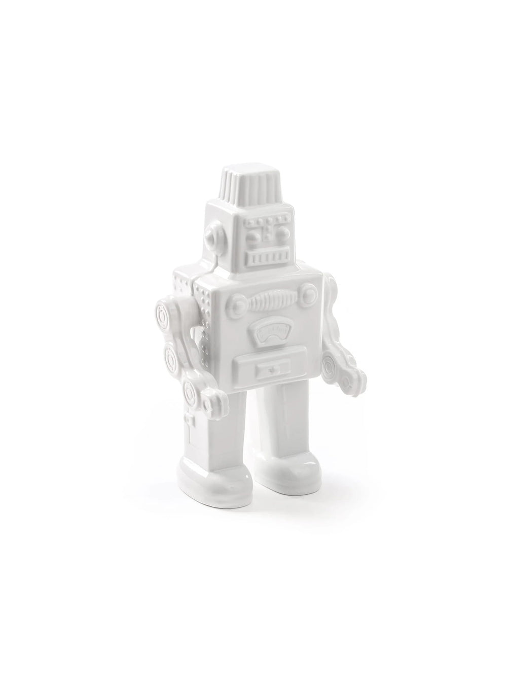 Statue My Robot Seletti : un objet déco inspiré des robots vintage de science-fiction. blanc