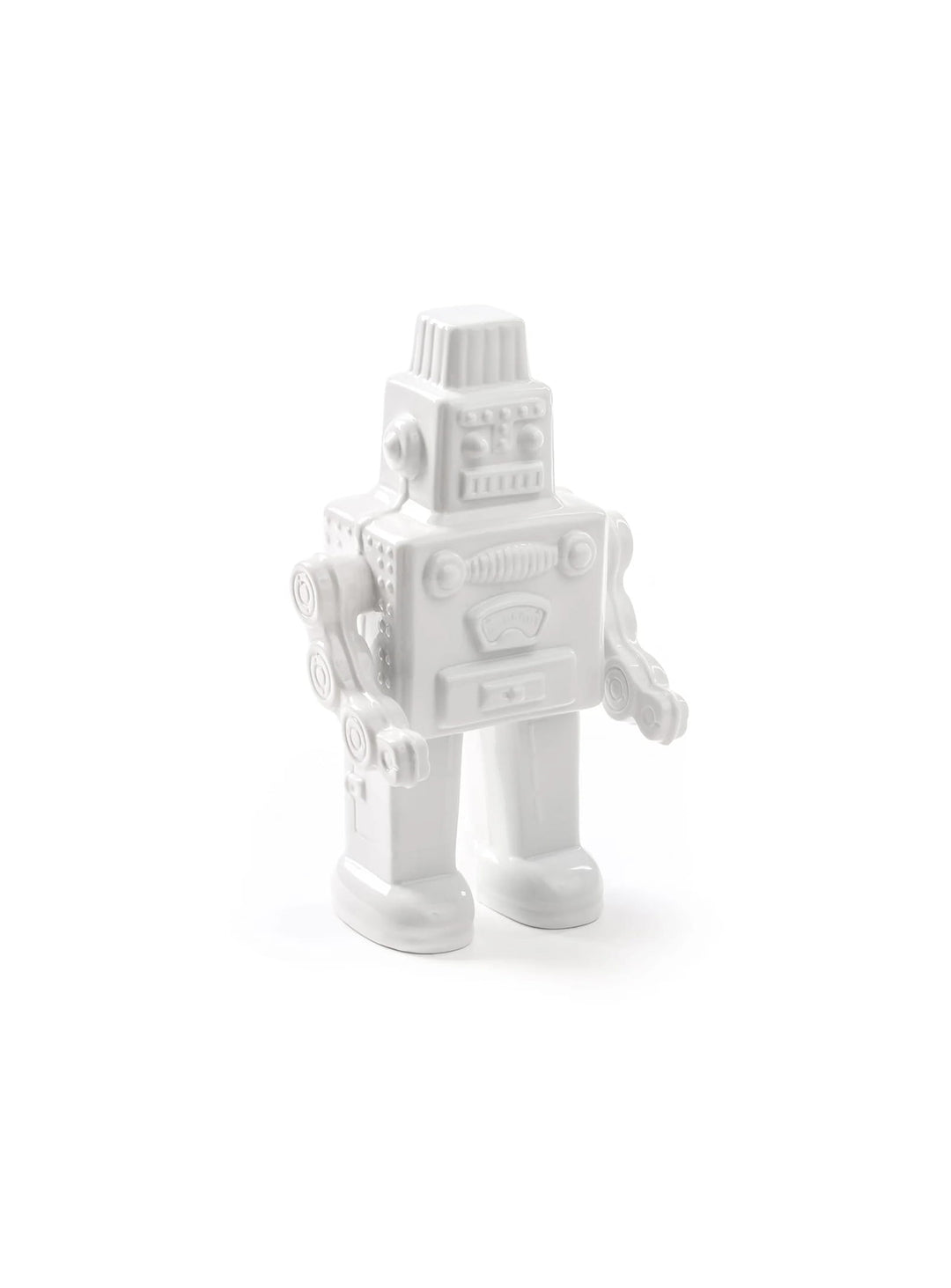 Statue My Robot Seletti : un objet déco inspiré des robots vintage de science-fiction. blanc