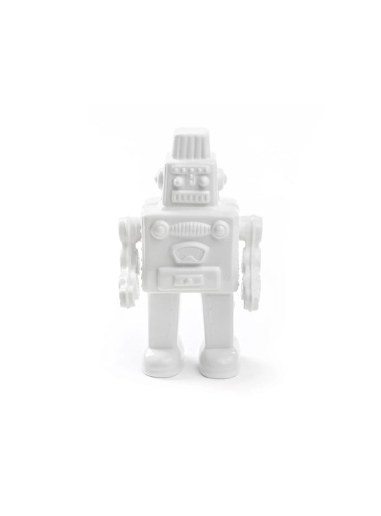 Statue My Robot Seletti : un objet décoratif qui réveille les souvenirs d'enfance. blanc