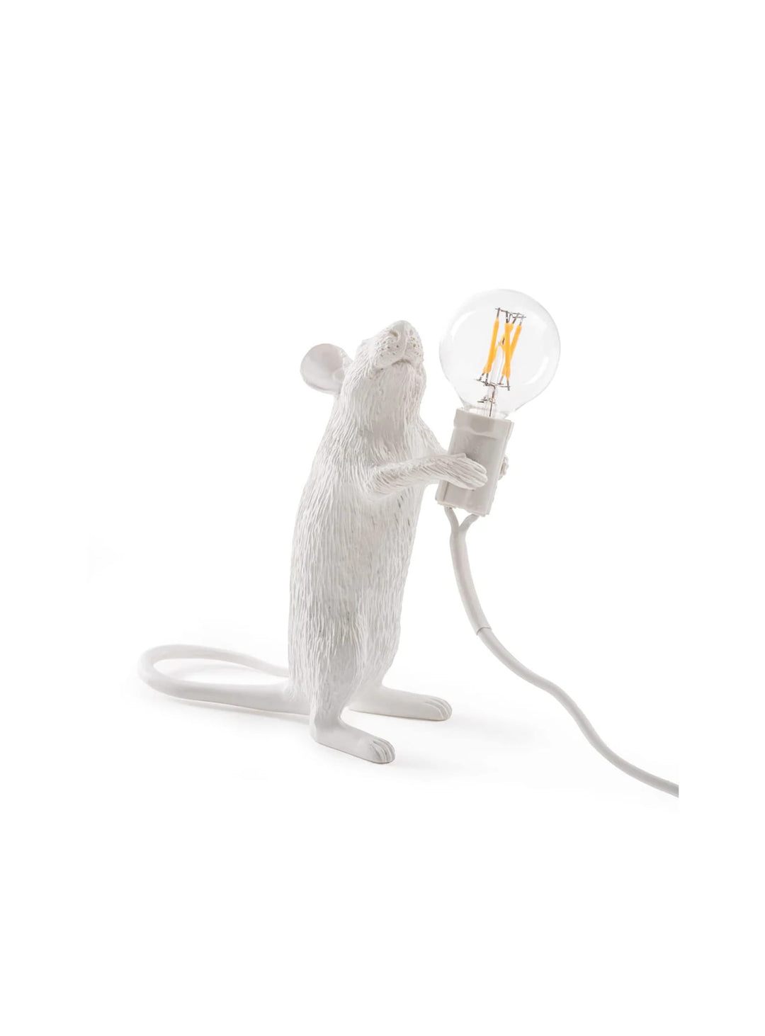 Lampe de table Mouse Lamp Standing Seletti : une lampe en résine originale et ludique.