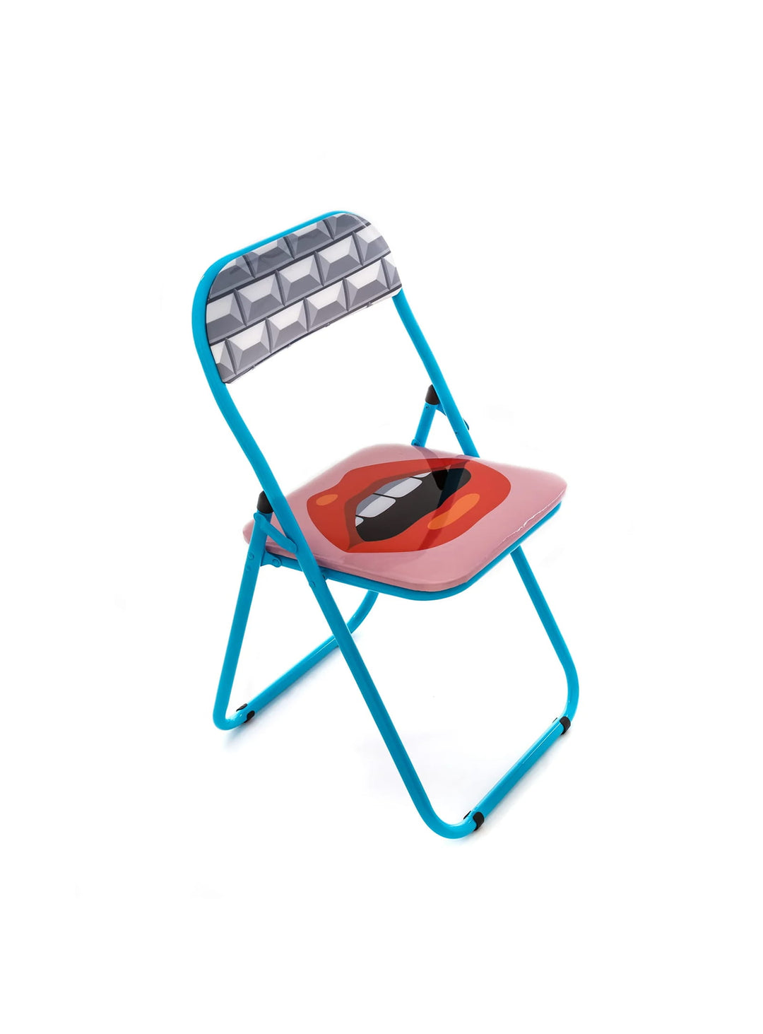 Chaise pliante Blow Mouth de Seletti mobilier pliant audacieux.
