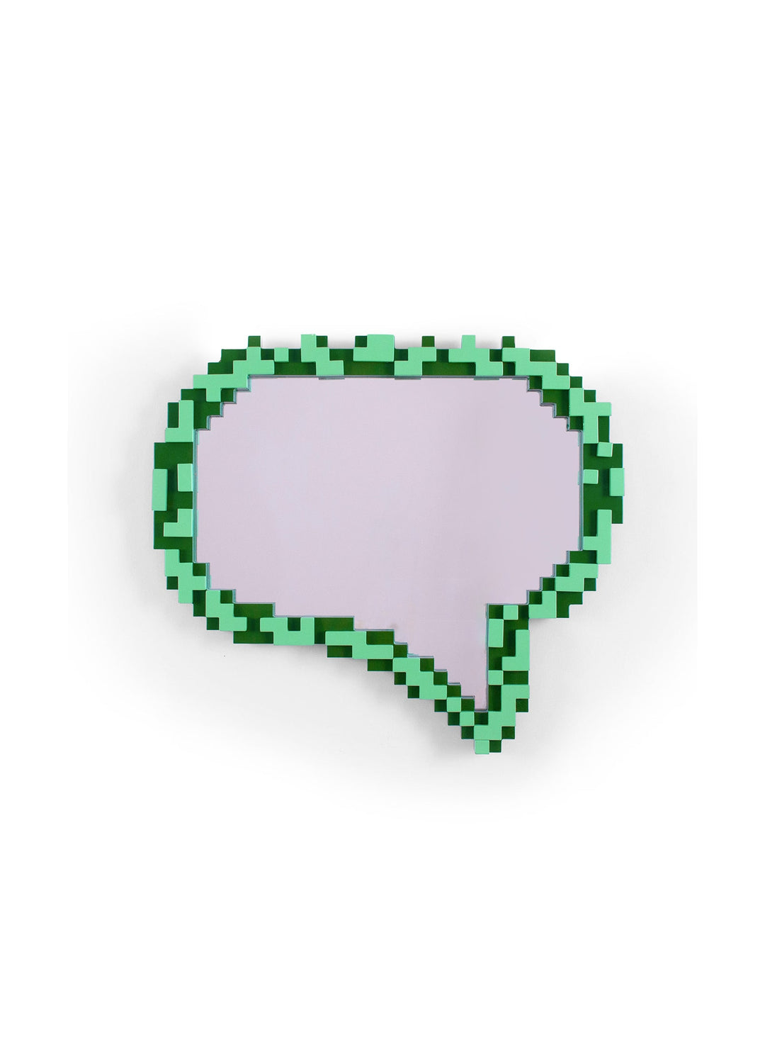 Seletti Pixel : miroir original inspiré des consoles vintage des années 80. message