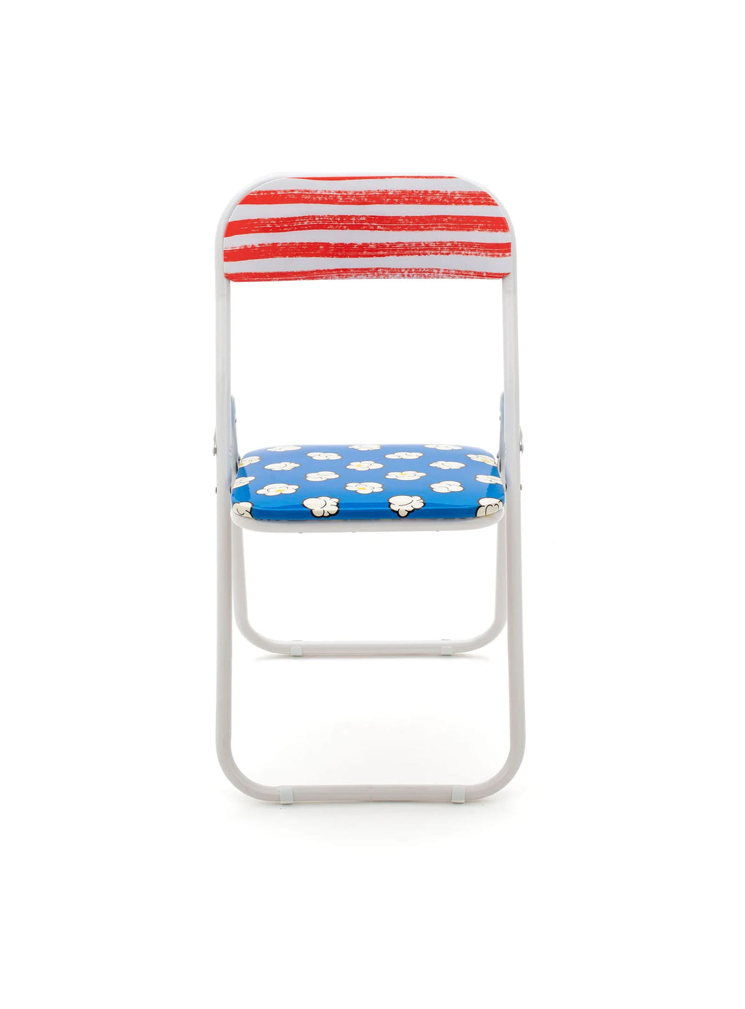 Chaise pliante Blow Pop Corn de Seletti mobilier pliant ludique.
