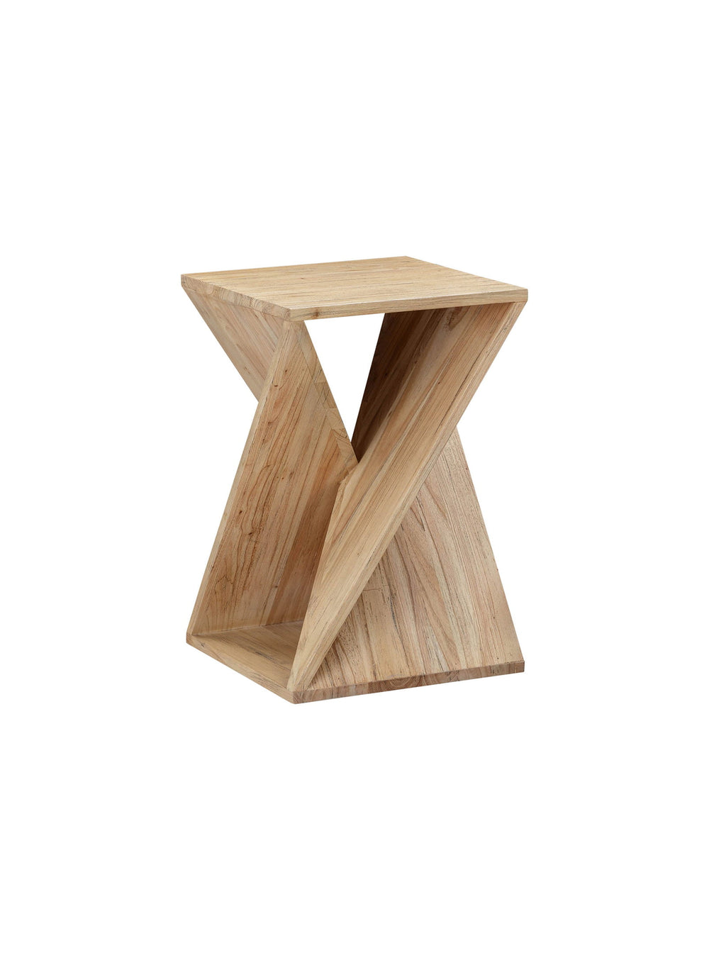 Table d’appoint Silhouette en bois de mindi massif, design sculptural et audacieux.