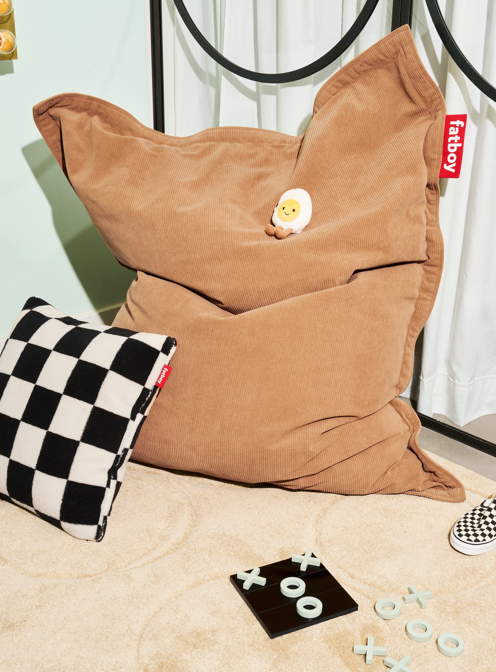 Slim Cord: Indoor velvet pouf - Fatboy – Nüspace