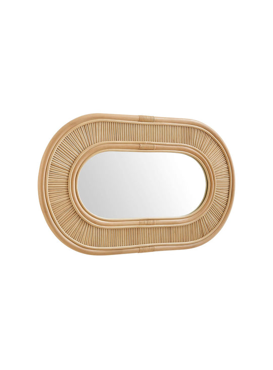 Miroir ovale Sovana : authenticité, légèreté et design naturel.