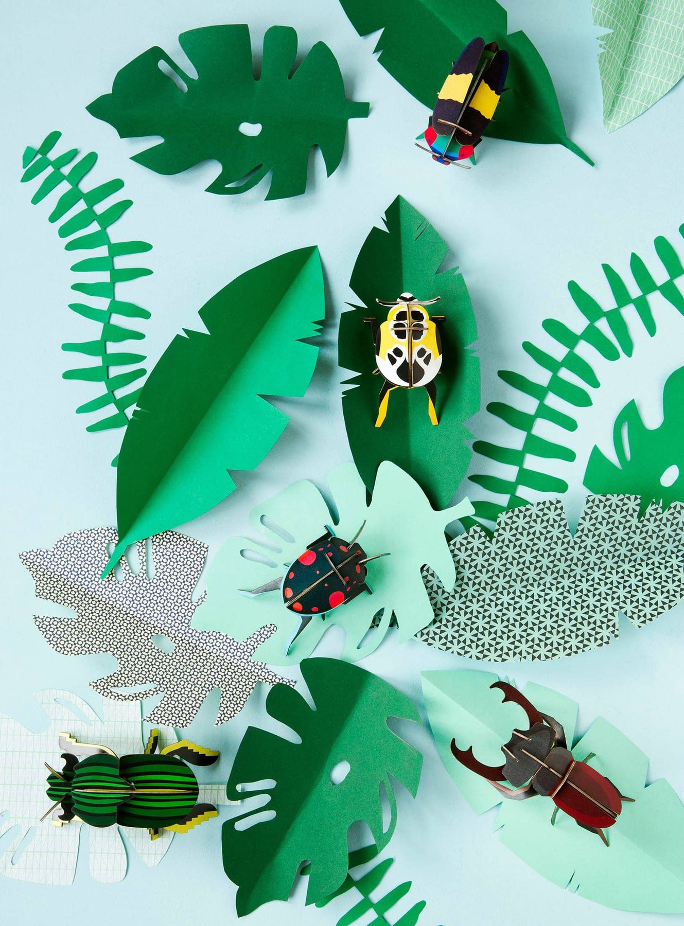 Stag beetle, cardboard wall decoration by Studio Roof – Nüspace