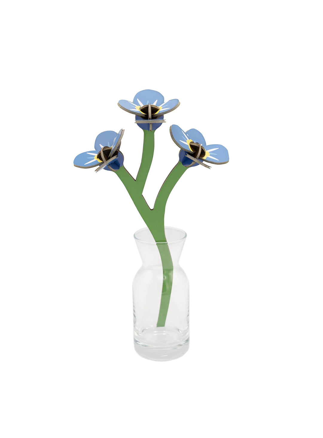 Décoration florale Bouquet Durable Studio Roof, parfaite pour vase, table, étagère ou bureau. myosotis