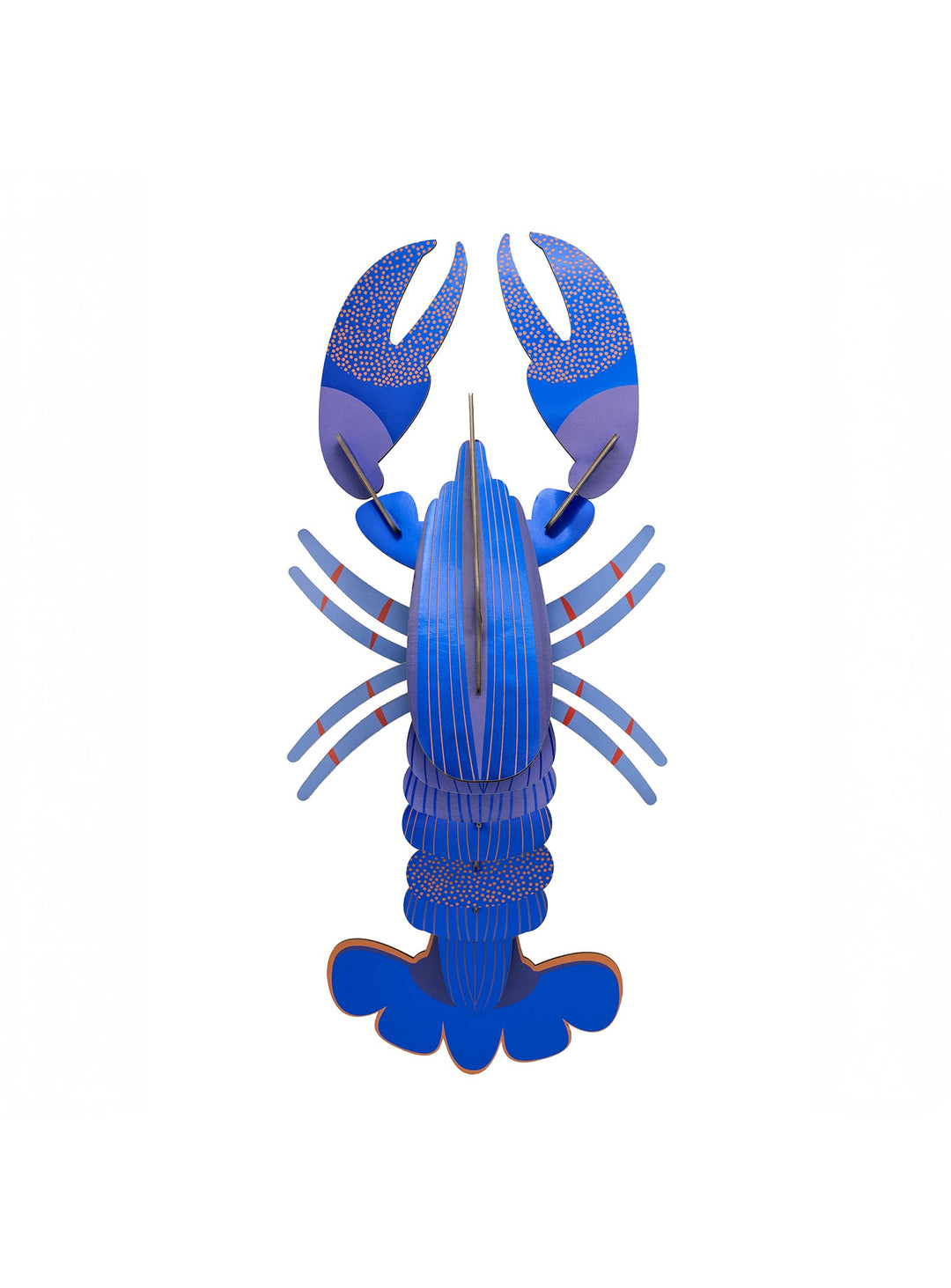 Trophée mural Homard bleu Studio Roof, une création 3D en carton recyclé au charme marin audacieux.