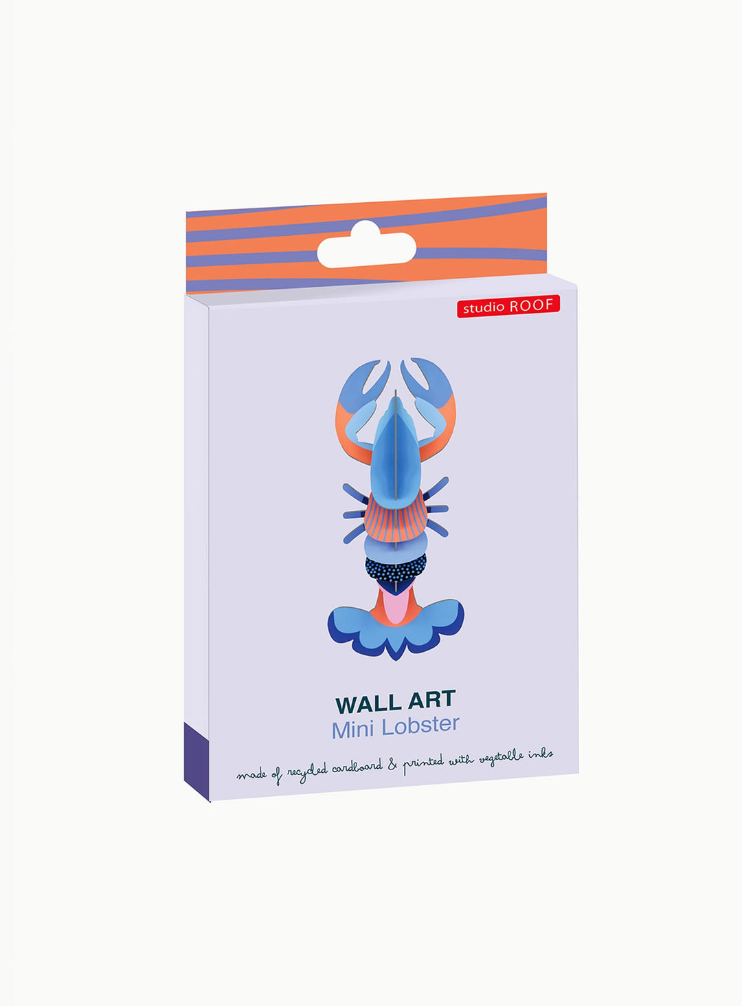 Décoration murale Mini Homard Studio Roof, un petit crustacé 3D plein de couleur et de fantaisie.