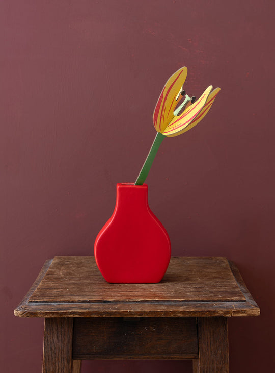 Fleur 3D Bouquet Durable Studio Roof, parfaite pour composer une décoration florale sans entretien. tulipe coucher du soleil