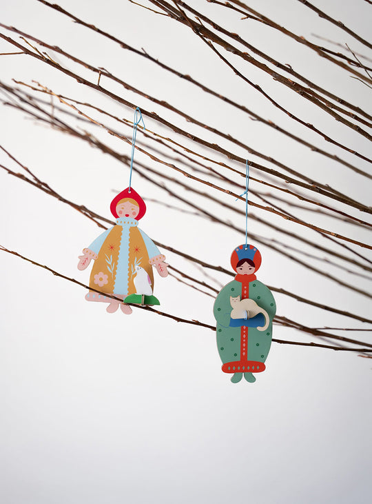Ornements Northern Tales Ornaments Studio Roof, une décoration de Noël durable au charme nordique. the winter sisters