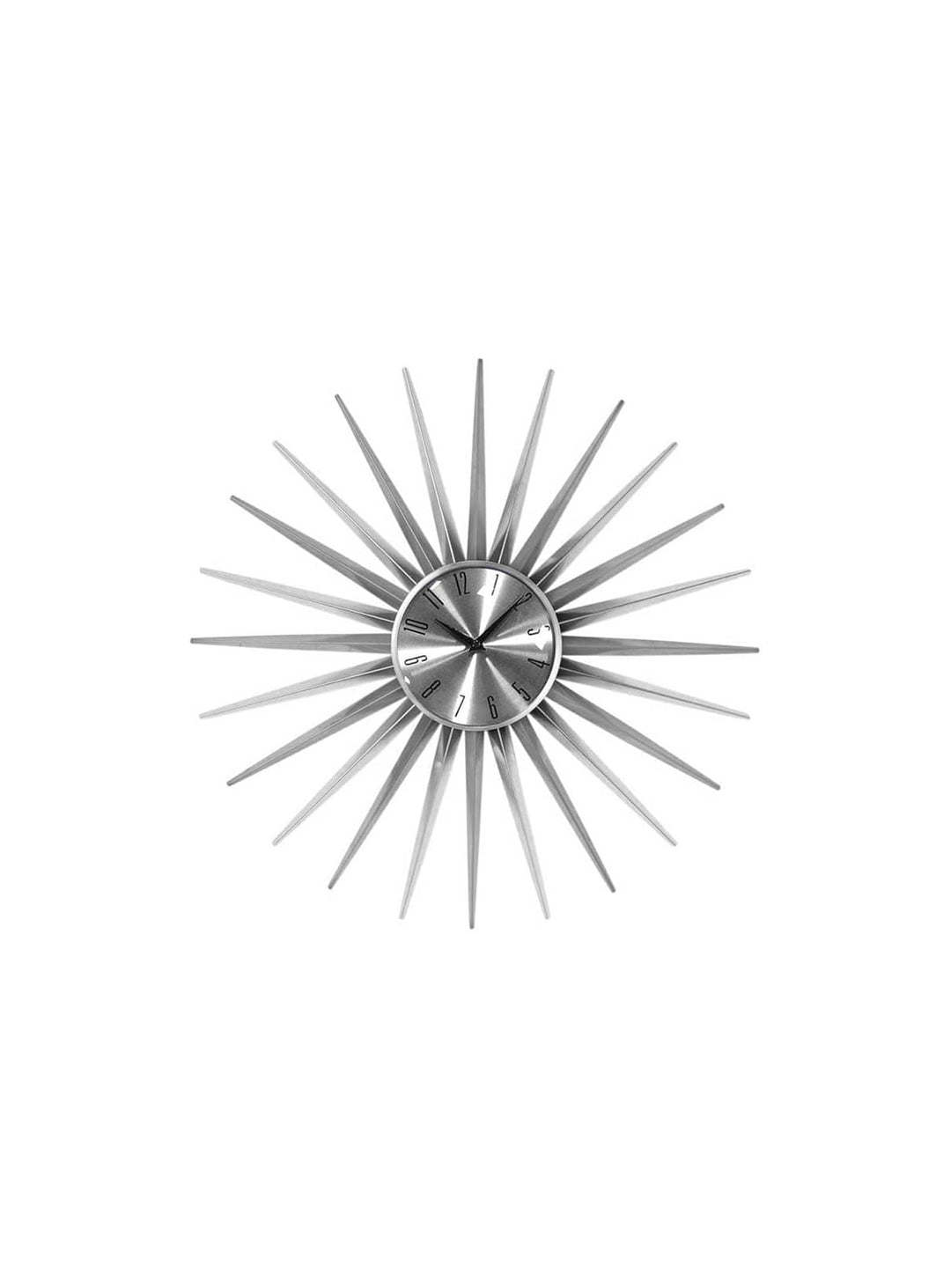 Horloge murale Sunburst, pièce déco iconique au style lumineux.