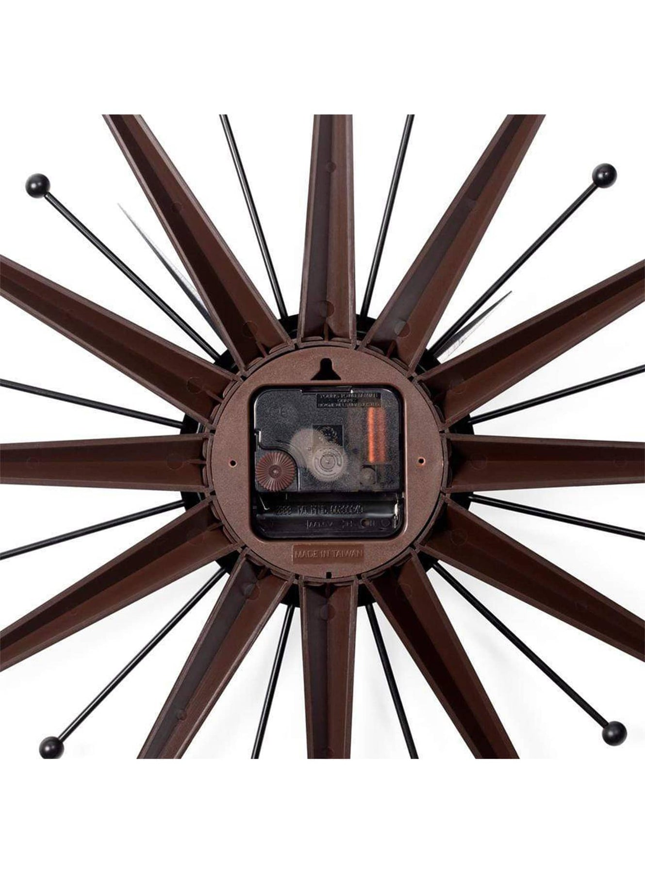 Sun Ray Clock Sunray : Horloge murale en métal peint – Nüspace
