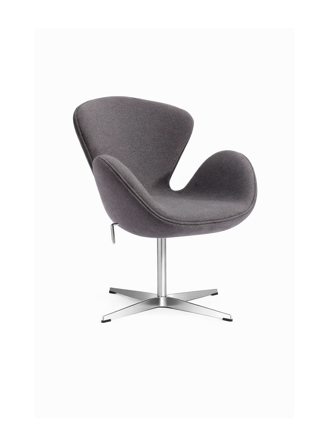 Fauteuil Swan chez Nüspace, une invitation à la relaxation et au style. Gris foncé