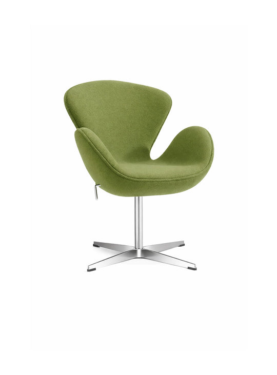 Icône des années Pop, le fauteuil Swan apporte style et détente à votre salon. vert