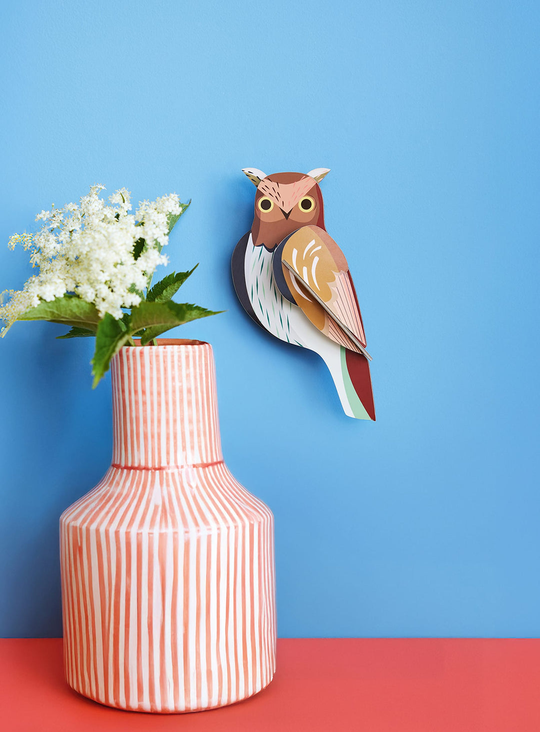 Chouette hulotte de Studio Roof : déco 3D poétique en carton recyclé.