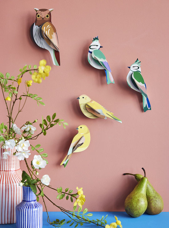 Déco 3D Studio Roof : chouette hulotte à monter soi-même, sans colle.