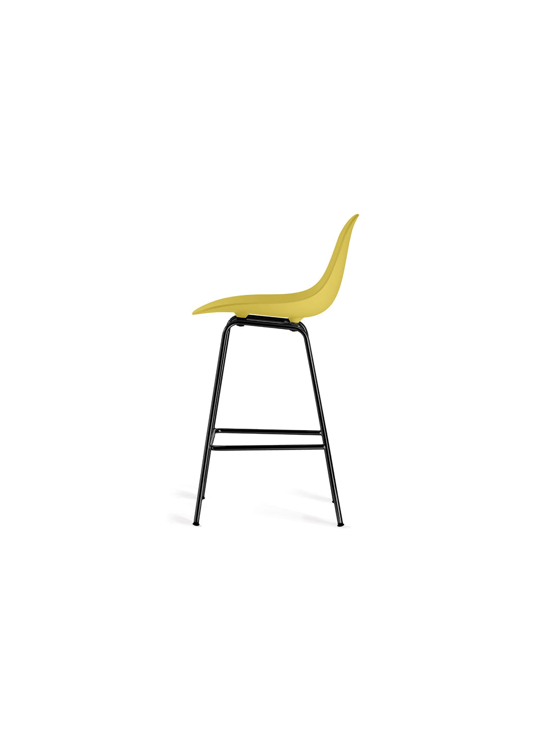 Tabouret de comptoir TA TOOU Design, une assise moderne aux courbes ergonomiques. moutarde
