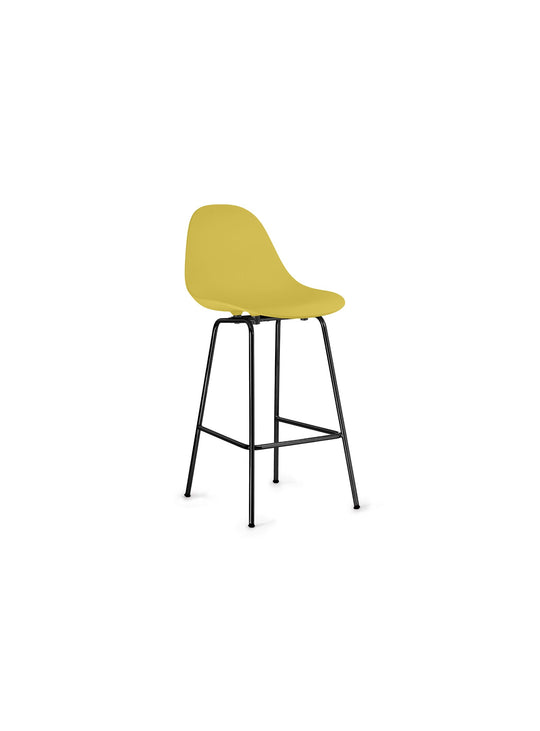 Tabouret de comptoir TA TOOU Design, une assise design pour cuisine, îlot ou comptoir. moutarde
