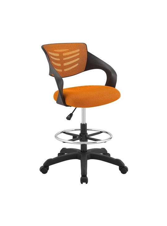 Le tabouret de dessin Thrive allie confort, mobilité et design moderne. orange
