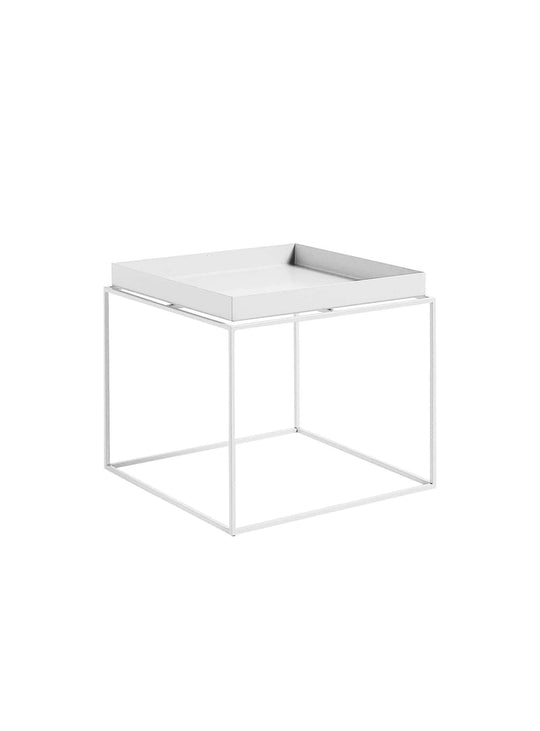 Tray, table d’appoint polyvalente et fonctionnelle pour tout intérieur. blanc