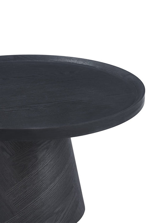 Table Troy : design contemporain, finitions noir, noyer ou naturel, idéale pour structurer et enrichir l’espace de vie. Noir.