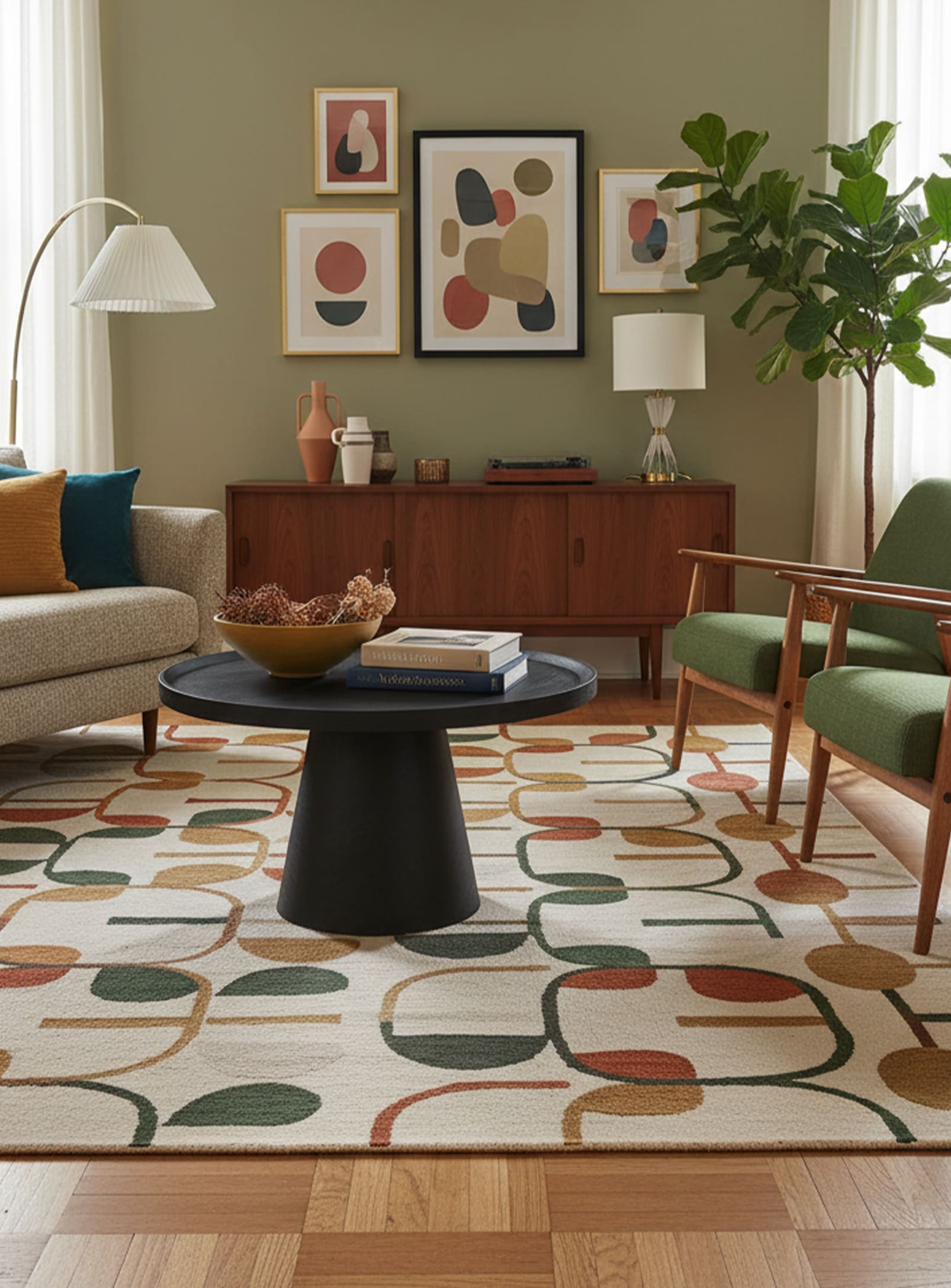 Troy: Round wooden coffee table – Nüspace