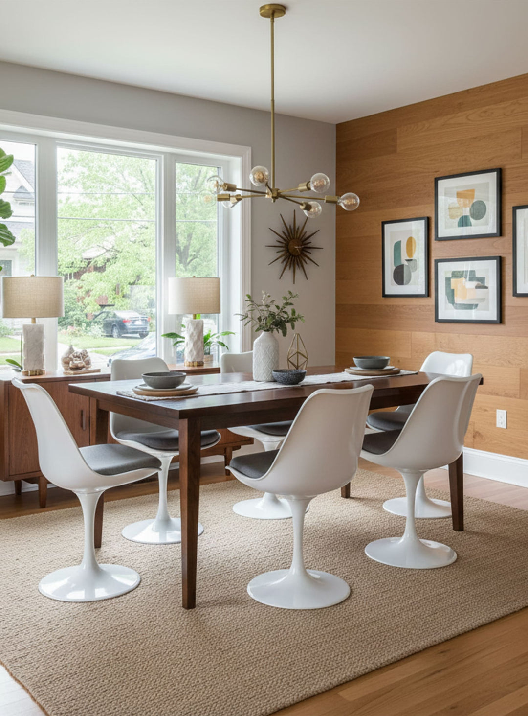 Chaise Tulipe Nüspace, pièce culte mariant modernité et sophistication. gris