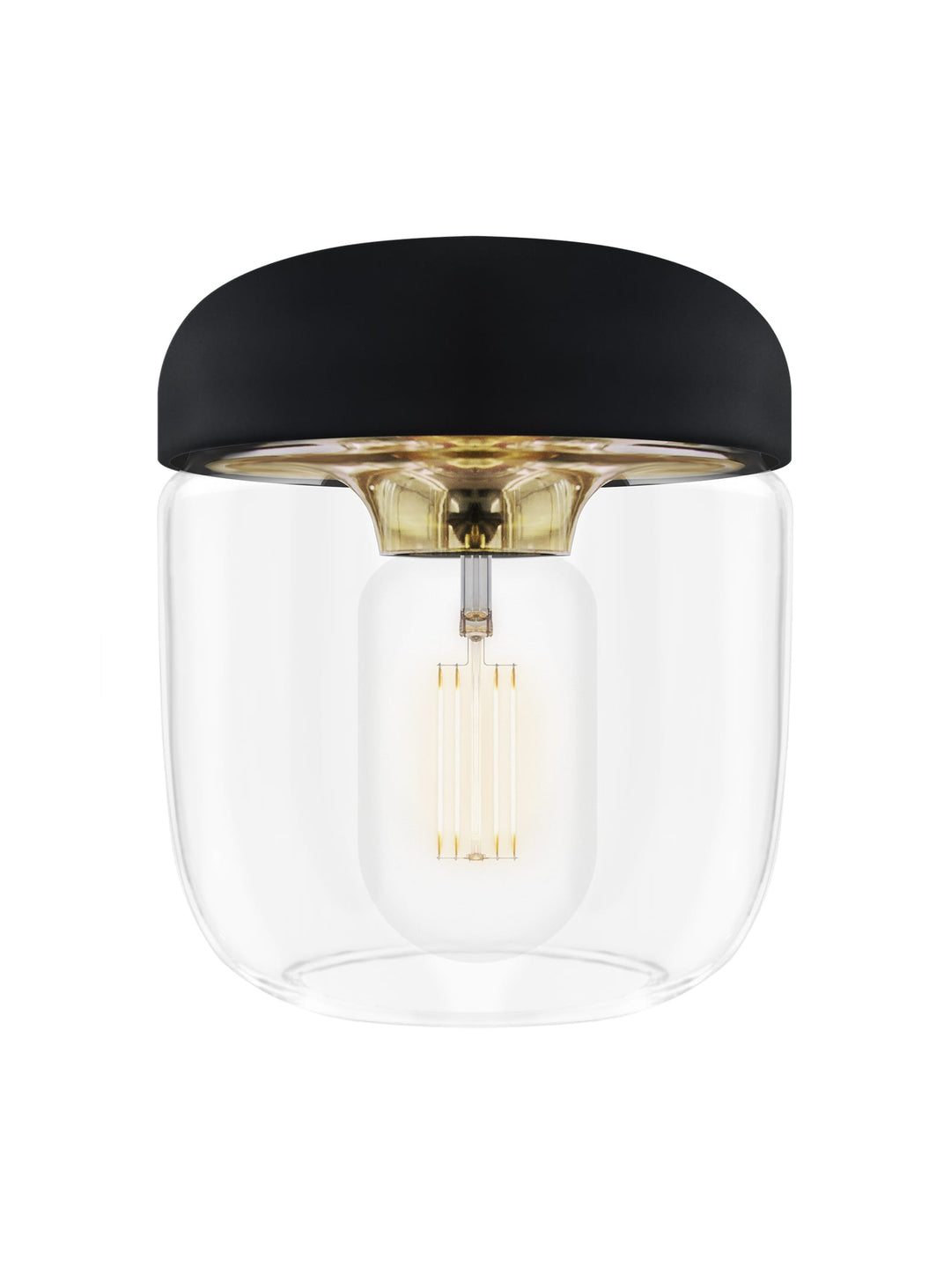 Suspension Umage Acorn, idéale seule ou en composition décorative. noir laiton