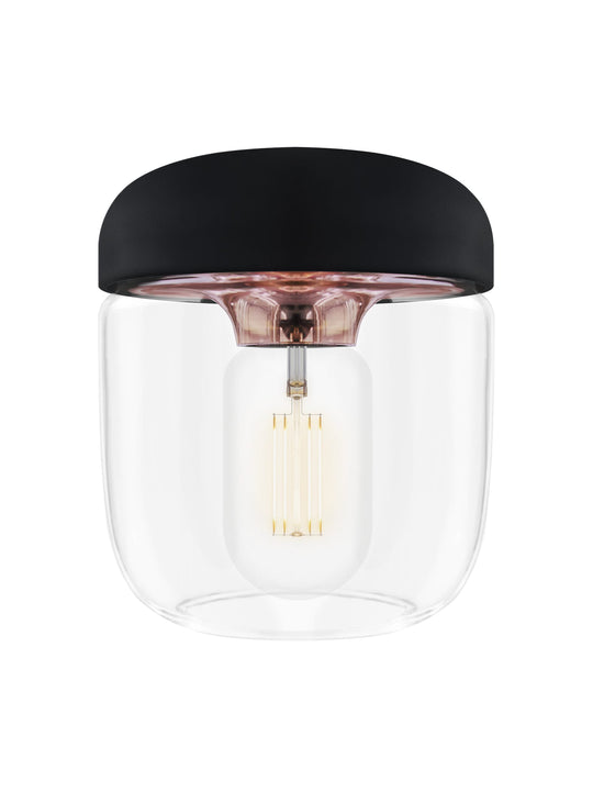 Abat-jour Umage Acorn, touche chaleureuse pour salon ou cuisine. noir cuivre