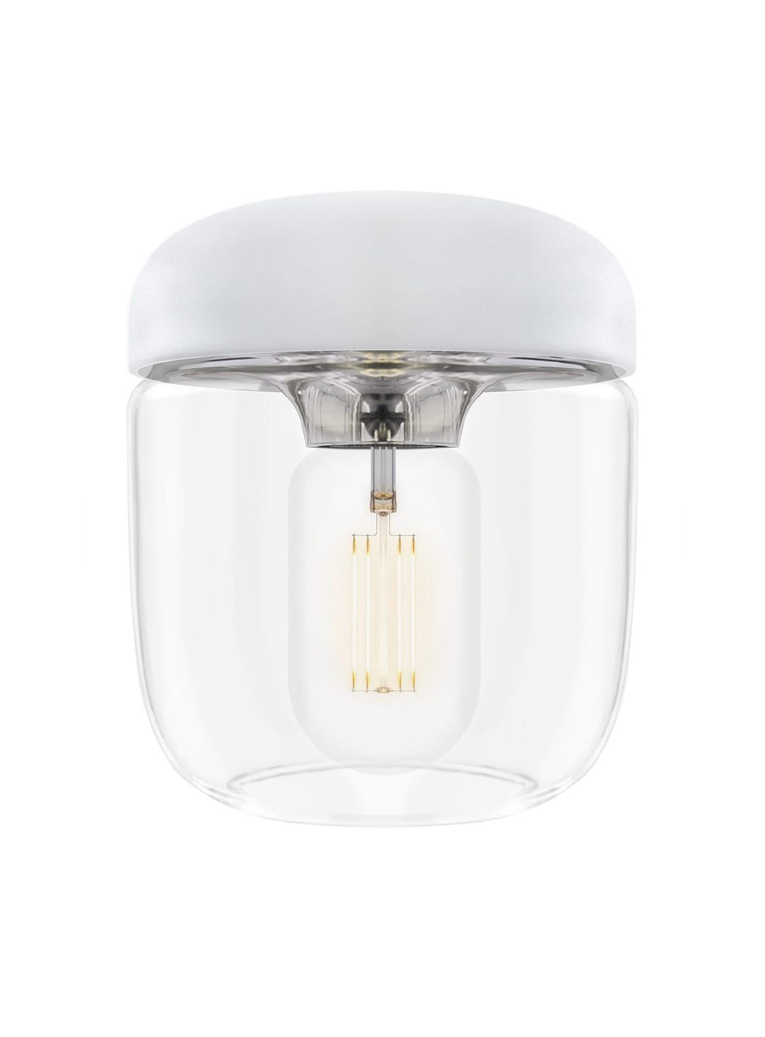 Suspension Umage Acorn, forme de gland iconique au style intemporel. blanc chrome